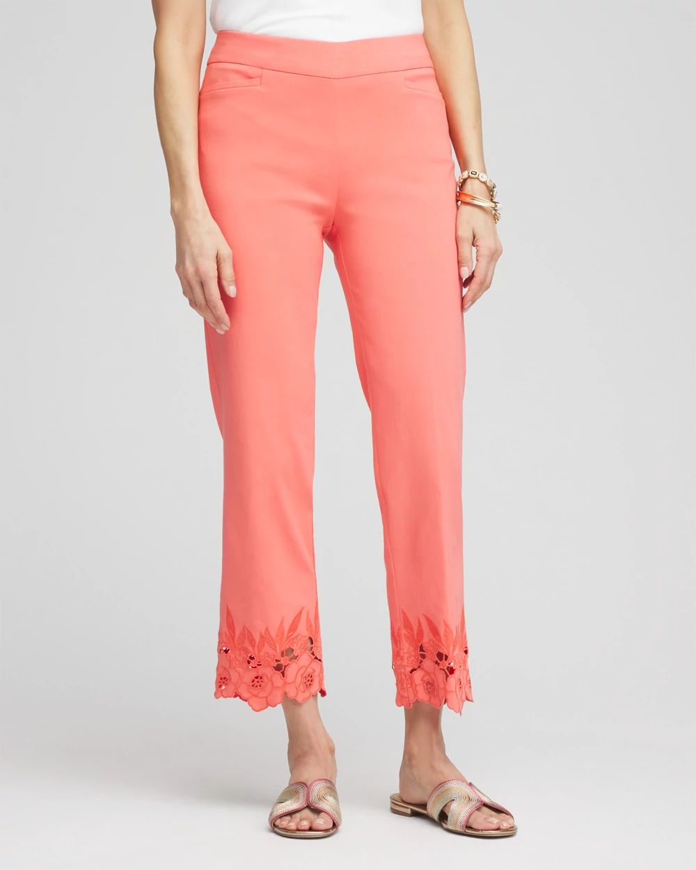 Brigitte™ Cutout Pull-On Cropped Pants | Chico's